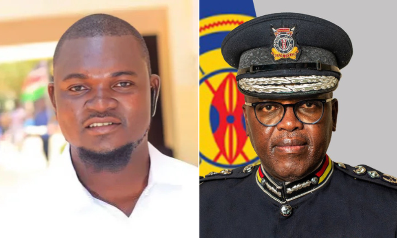 A collage of Albert Ojwang and DIG Eliud Langat