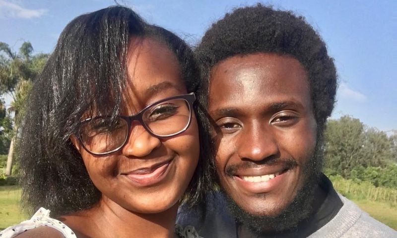 A past image of Gloria Kyallo and her ex boyfriend Ken