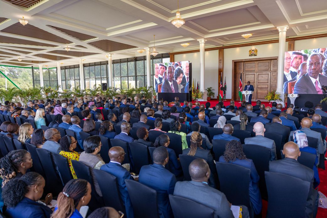 President William Ruto speaking at State House, Nairobi