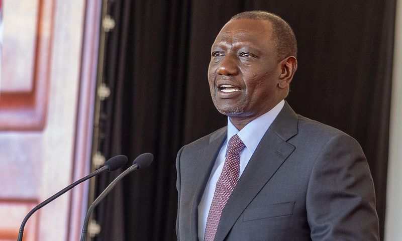 President William Ruto speaking at State House, Nairobi