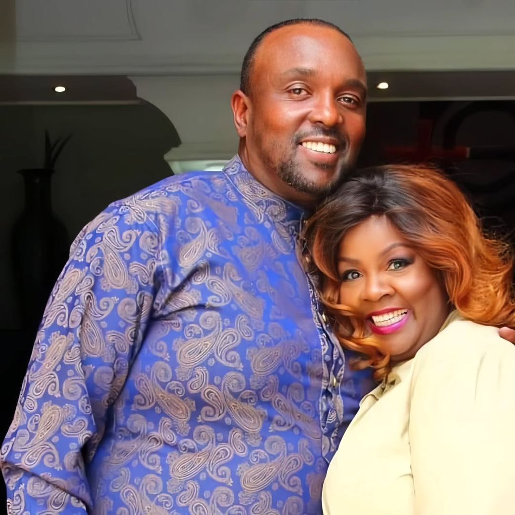 Kathy Kiuna with her late husband