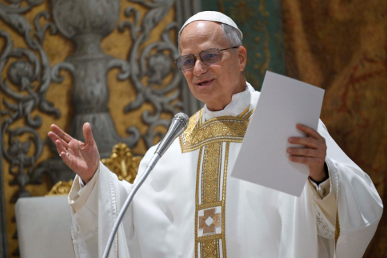 Pope Leo XIV presiding over his first mass as pontiff on Friday, May 9, 2025 (Courtesy)