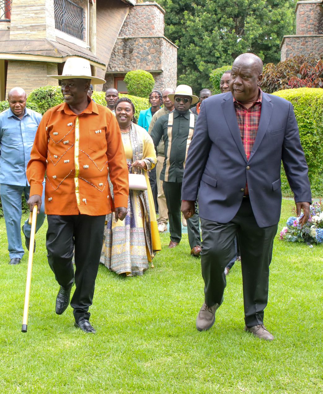 Rigathi Gachagua and Fred Matiang'i atending the wedding of Kevin Muasya with his wife Sharon Nthoki