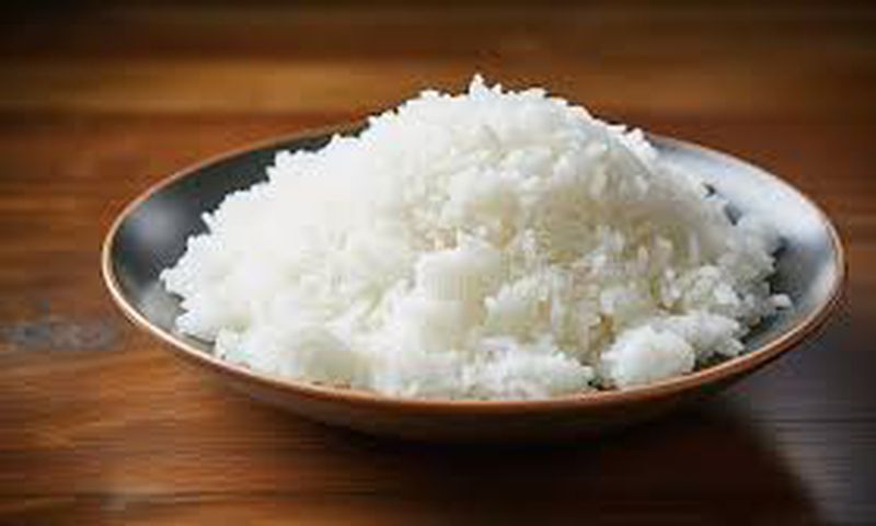 Rice on a plate