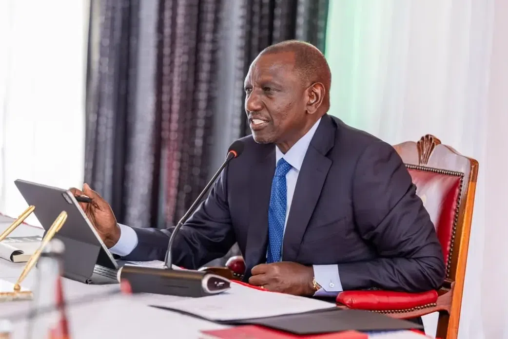 President Ruto chairing a previous Cabinet meeting