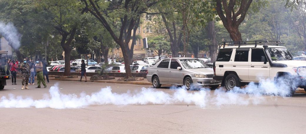 Protestors gathered in Nairobi CBD to march against the death of Albert Ojwang' in police custody