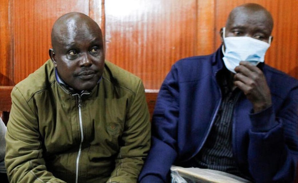 Fredrick Leliman (left) in court
