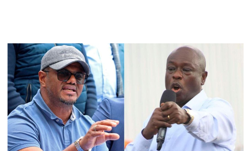Former DP Rigathi Gachagua and UDA Secretary General Hassan Omar