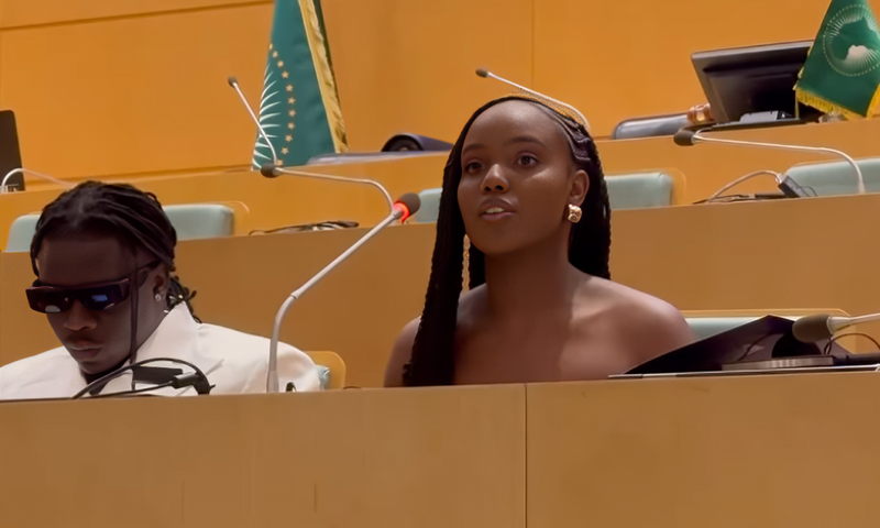 Nikita Kering at the AU headquarters