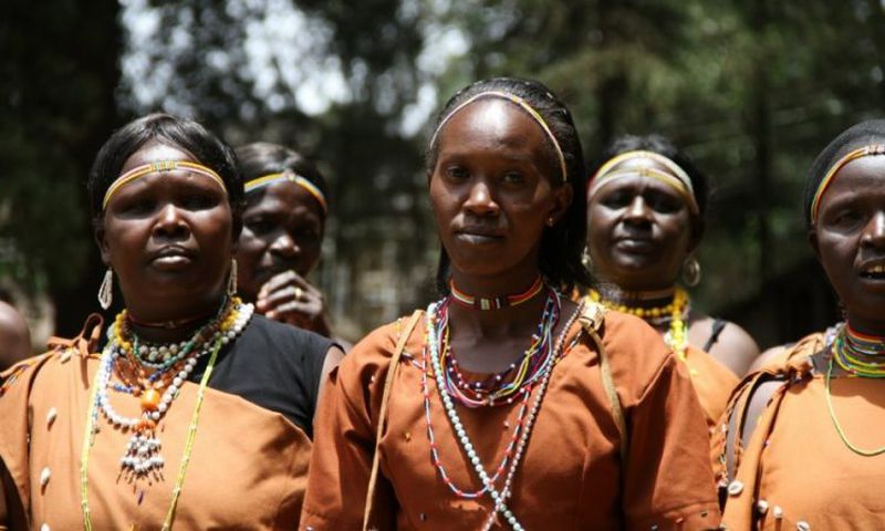 A group of Kalenjin women