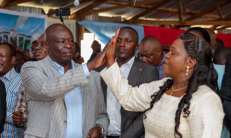 Former Deputy President Rigathi Gachagua and his spouse Dorcas Gachagua
