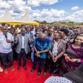 Deputy President Kithure Kindiki and other leaders at a recent economic empowerment event where he donated millions