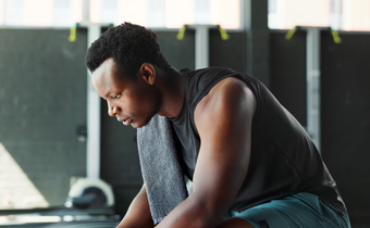 A man in gym