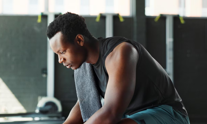 A man in gym