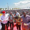 Politicians allied to President William Ruto at an empowerment event in Sirisia on Saturday, June 14