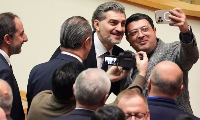 Ex-Manchester City footballer Mikheil Kavelashvili who was elected Georgia’s president on Saturday, December 14