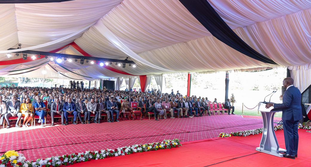 President William Ruto during the launch of Liquefied Petroleum Gas (LPG) initiative