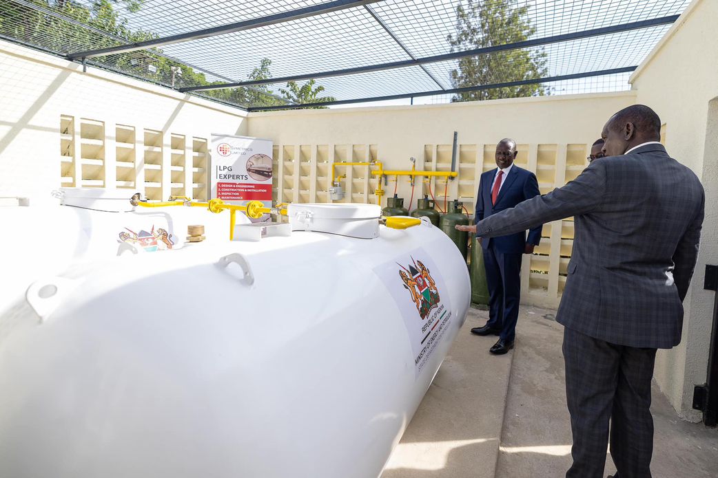 President William Ruto during the launch of Liquefied Petroleum Gas (LPG) initiative