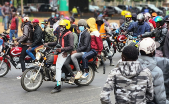 Alleged goons on motorbikes