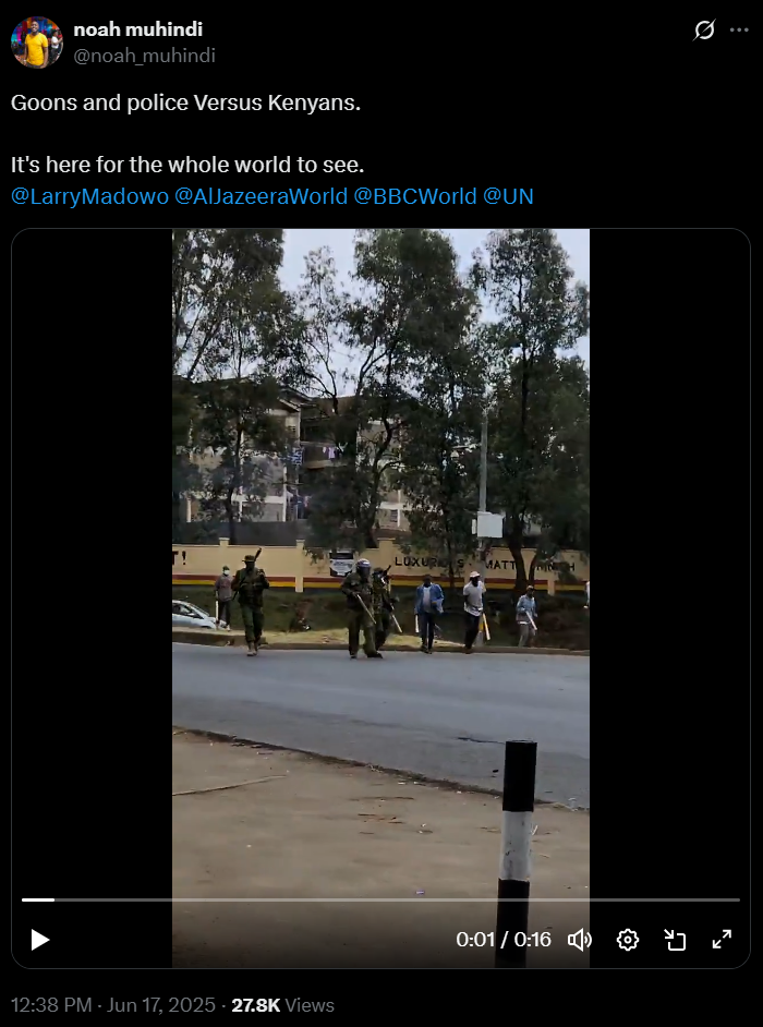 Netizens outrage over the infiltration of protests by 'goons'