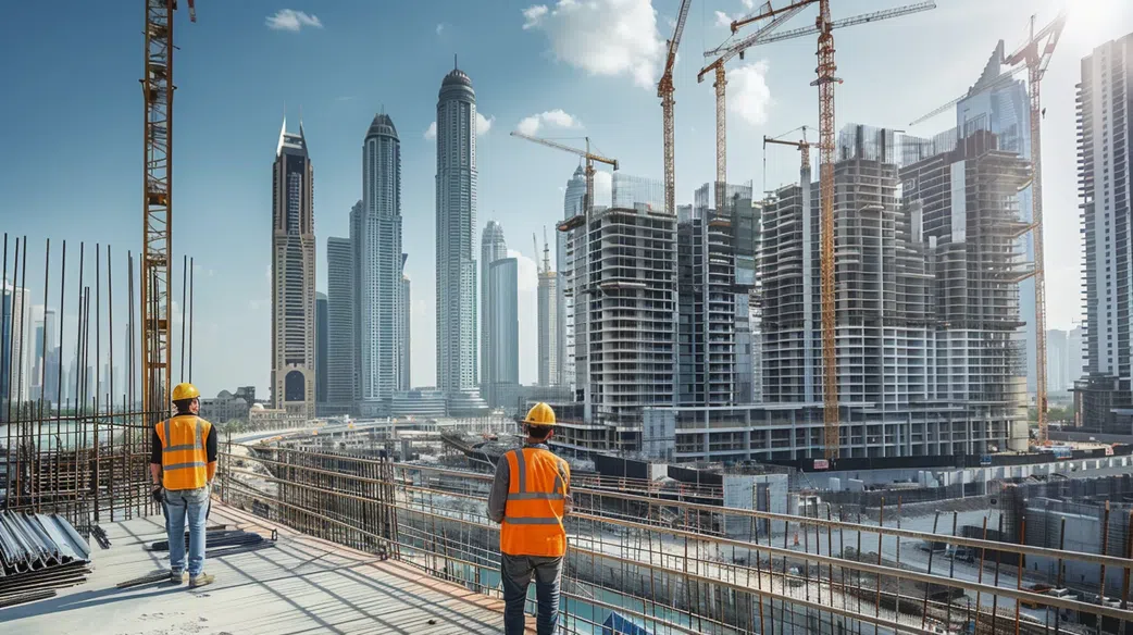 A construction site in Dubai