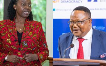 A collage image of Martha Karua and Tundu Lissu