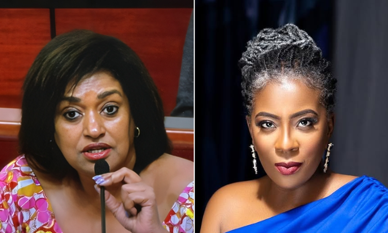 A collage of Esther Passaris and Ciru Muriuki