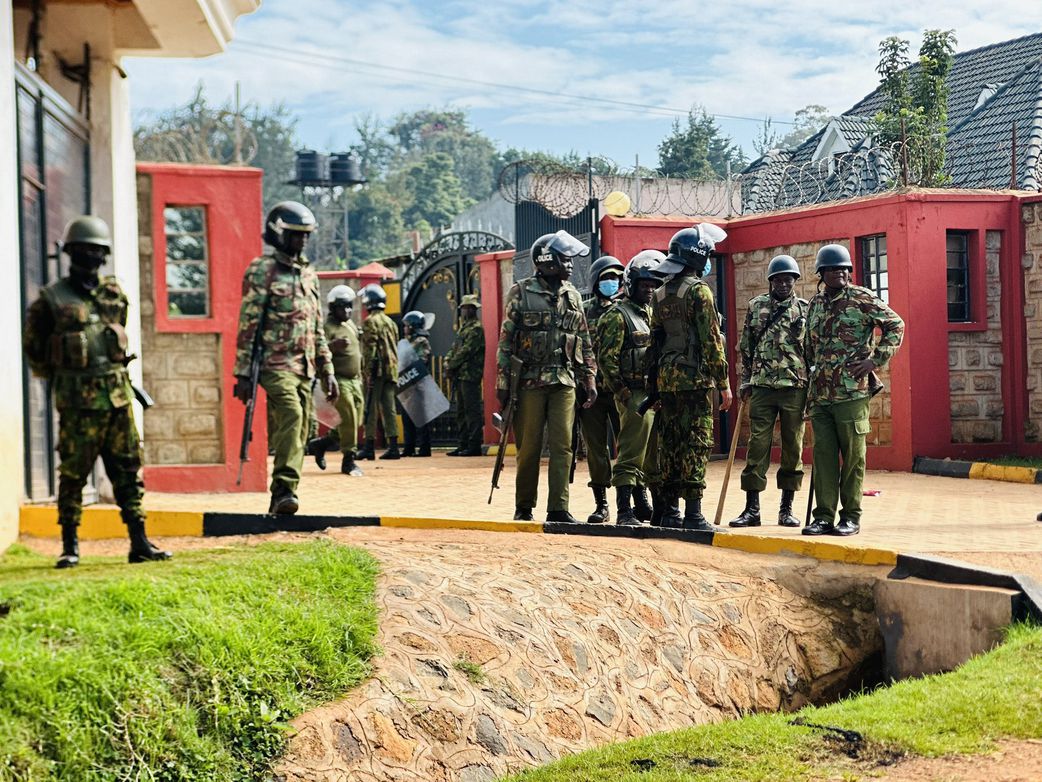 Aftermath of chaos during EACC raid at Gov Natembeya's home