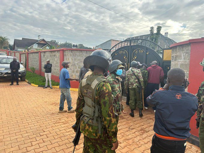 Aftermath of chaos during EACC raid at Gov Natembeya's home