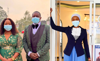 A collage of Millie Chebby, Terence Creative and Carey Priscilla taking part in #MaskFriday challenge