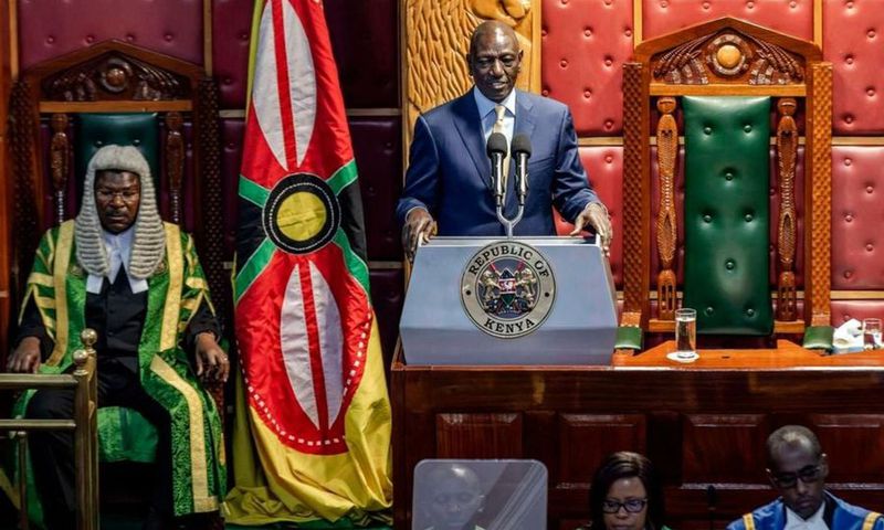 President William Ruto in a previous State of the Nation Address in parliament