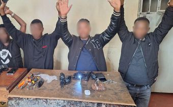 Suspects arrested in Ruaka, Nairobi by Kenyan police in August 2024