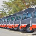 A fleet of matatus