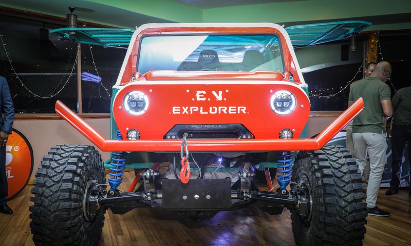 EV Explorers team, the first-ever electric vehicle entry in Rhino Charge history