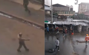 Last minutes of man shot dead at protests as video of cop shooting at crowd emerges