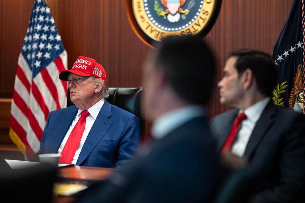 President Donald Trump and JD Vance follow the military operation that destroyed 3 major nuclear enrichment facilities in Iran from the Situation Room