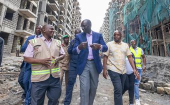 President William Ruto inspected the Soweto East Zone B Affordable Housing Project on Friday, May 24, 2025
