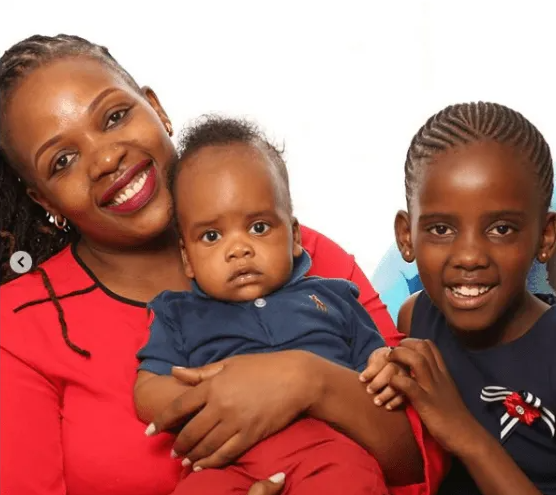Standard Media Group’s Zubeidah Kananu with her children