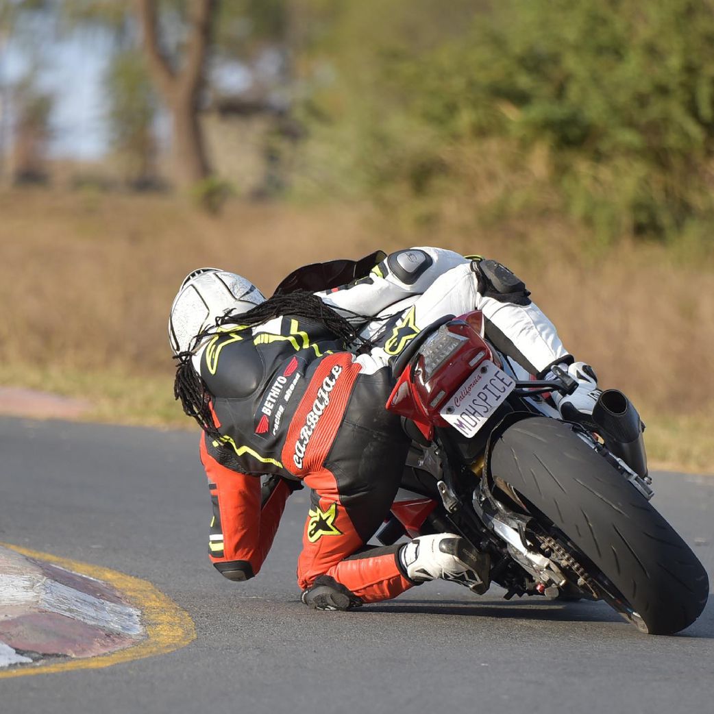 DJ Moh Spice on his superbike