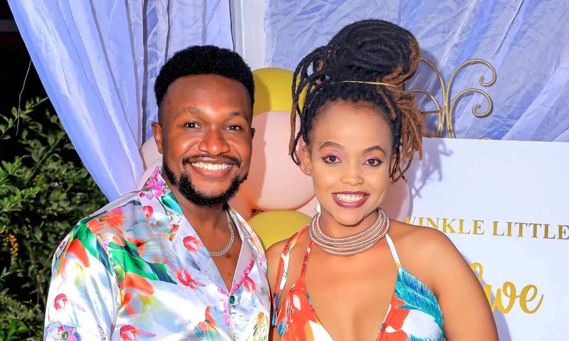 Celebrity designer Bolo Bespoke with his wife Mueni