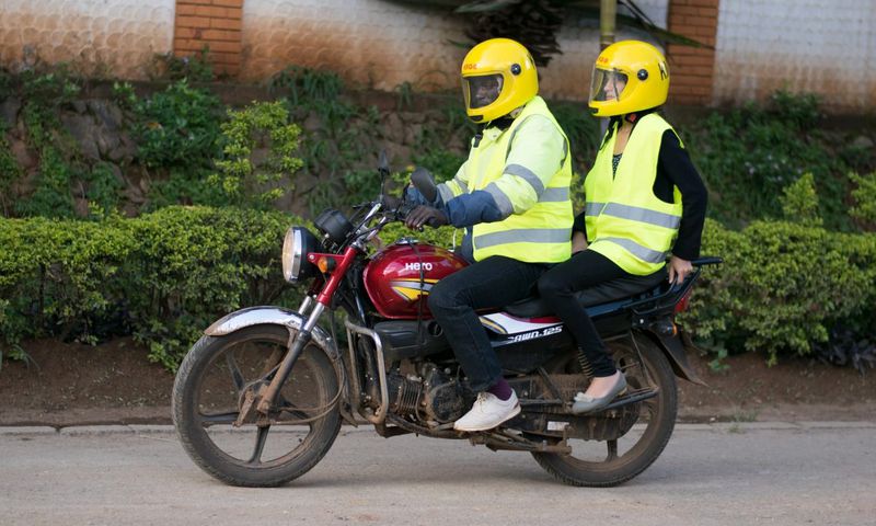 A boda boda rider