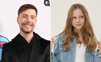 YouTuber MrBeast and Like Nastya