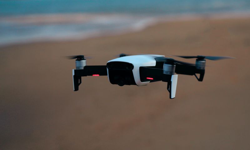 A drone in flight