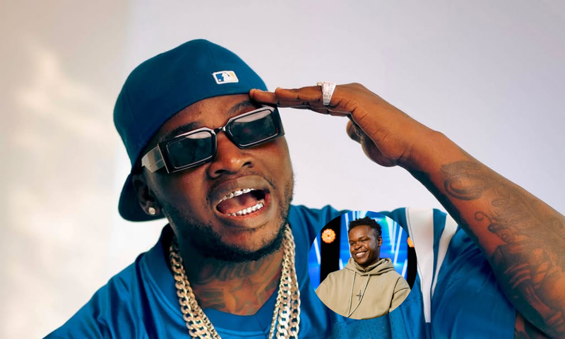 A collage of Khaligraph Jones incircle, Cosign Black