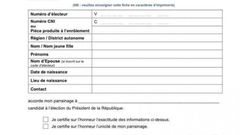 La CEI fixe les quotas de parrainages régionaux pour les candidats pour les présidentielles