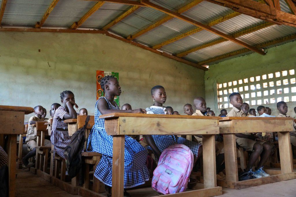 Les élèves de l'école de Djarabanan