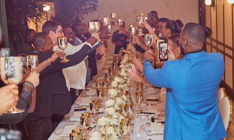 Le Grand toast Moet and Chandon en Côte d'Ivoire