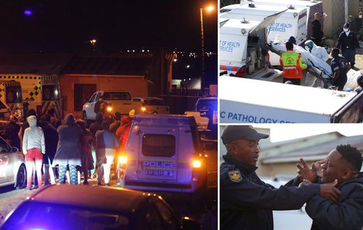 Les autorités et les familles des victimes sur place /New York Post