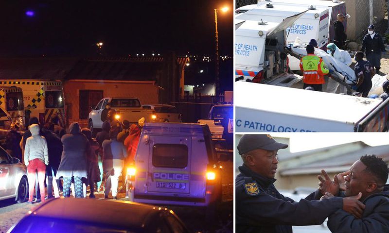 Les autorités et les familles des victimes sur place /New York Post