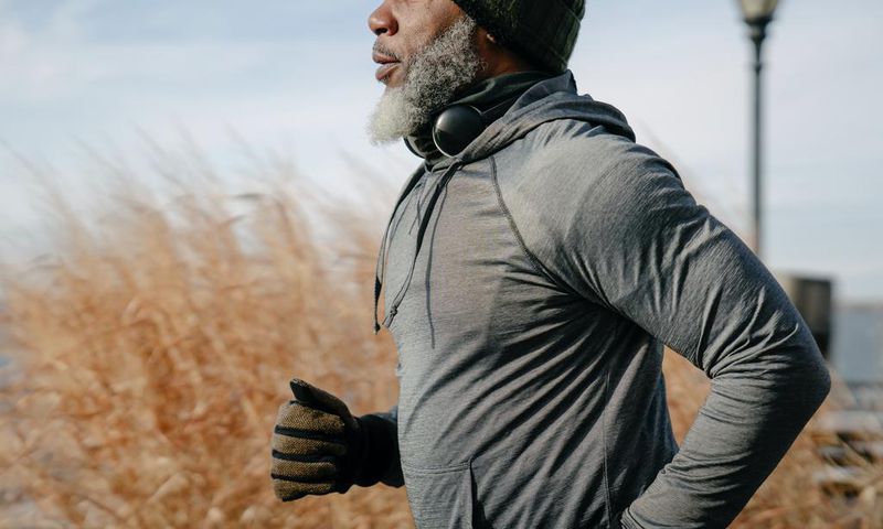 Un homme entrain de courir